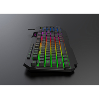 Pabrik OEM Meja Gamer Murah Lampu Latar Led Rgb Ergonomis E Sport Pc Keyboard Gaming