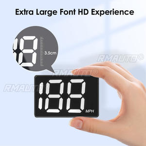 HUD Universal para Auto, Pantalla de Velocidad GPS, Velocímetro para Vehículo, Kilómetros y Millas, Tamaño Compacto - Product Image 6