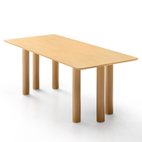 Table à manger rectangulaire en bois extensible moderne et minimaliste de 140 à 200 cm, capacité 6 à 8 personnes, robuste et pratique, personnalisable