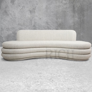 Mobili per Salotto Moderni, Grande Divano Curvo Moderno, Set di <span class=keywords><strong>Divani</strong></span> <span class=keywords><strong>e</strong></span> Poltrone Lunghe Curve, Divano ad Arco Minimalista Italiano - Product Image 5