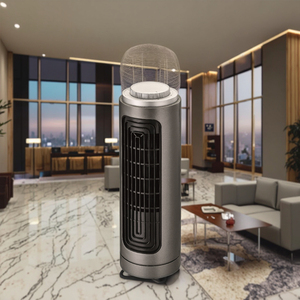 220 Volt Remote Control <b>Table</b> <b>Mini</b> Tower Fan Bladeless Motor Air Cooling Desk Bathroom Mechanical Made Air Cooling Tower Fan - Product Image 1