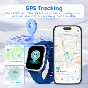 LAGENIO L46E Smartwatch con SIM, Schermo <span class=keywords><strong>1</strong></span>.8 Pollici, Posizionamento LBS+WIFI, Pulsante SOS, Fotocamera HD, Videochiamata, Orologio Intelligente 4G per Bambini 2026 - Product Image 3