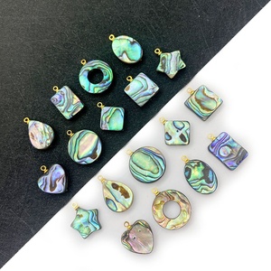 Natural <strong>Shell</strong> <strong>Abalone</strong> DIY Necklace Jewelry Plated Pearl Drop-Shaped Circular Diagonal Pendant Charms Fashion Pendants Charms - Product Image 2
