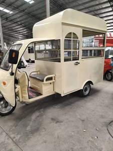 Triciclo Eléctrico Compacto para Alimentos, Carrito de Cocina Móvil de Acero Inoxidable de Tres Ruedas con Capacidad para 200 Unidades para Comida Callejera - Product Image 3