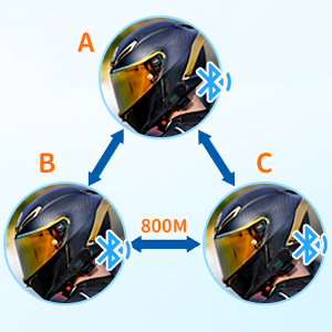 Беспроводная связь T-COM SC для мотоциклетных шлемов: интерком с ЖК-экраном, водонепроницаемый, с шумоподавлением - Product Image 2