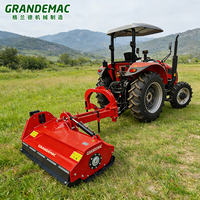 Tondeuse à fléaux hydraulique à déplacement latéral pour travaux agricoles, série AGF, largeur de travail de 1,4 à 2,2 m, machine à couper l'herbe avec certification CE