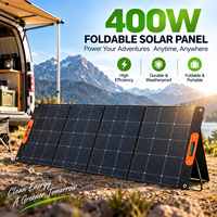 Panneau Solaire Portable Pliable 400W, Monocristallin ETFE MC4 à Haute Efficacité (23%), pour Centrale Électrique, Camping, Camping-car, OEM ODM Usine