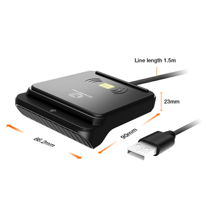 Zoweetek 2 trong 1 đầu đọc thẻ USB không tiếp xúc ISO 14443 <span class=keywords><strong>RFID</strong></span> NFC Đầu đọc thẻ Nhà Văn và liên hệ với ISO 7816 chip Đầu đọc thẻ Nhà Văn - Product Image 6