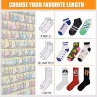 Chaussettes pour hommes et femmes, confortables, classiques, côtelées, design solide, respirant, en coton tricoté, antibactérien.