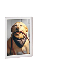 Qumazhu Promotion Cadre Photo Pliable Moderne en MDF avec Empreinte de Patte de Chien, Imprimé 3 Couleurs, Cadeau de Condolences, Souvenir Commémoratif pour Animaux de Compagnie - Product Image 1