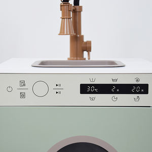 Juego de Lavadora y Fregadero de Juguete de Madera para Niños - Juguete Mori Laontessundry con Grifo Realista y Pantalla Digital - Product Image 5