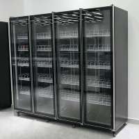 Équipement de refroidissement portable commercial pour boissons, congélateur Sativa à température unique avec système de refroidissement par compresseur et affichage à air