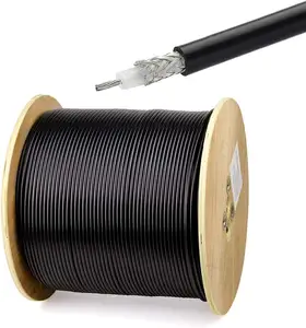 Superbat RG58同轴电缆制造用于闭路电视摄像机电视的射频BNC音频电缆互联网细同轴电缆
