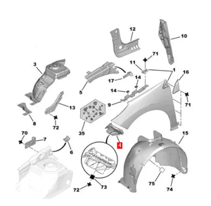 OE 7120PW 7119LR Support de pare-chocs avant pour Peugeot <span class=keywords><strong>308</strong></span> 308CC 308SW 408 Nouveau support de garde-boue avant Support de pare-chocs d'<span class=keywords><strong>attelage</strong></span> de remorque - Product Image 2
