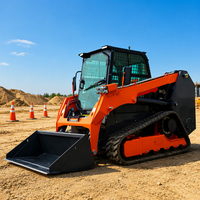 Chargeuse sur chenilles robuste Antspower avec cabine fermée pour travaux de construction et de terrassement