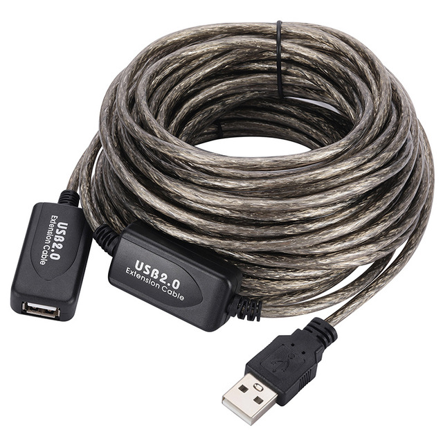 Hongxing USB2.0 Copper Extension Cable 5m-15m USB Male to Female Signal Amplifier in Stock