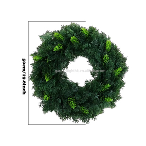 Guirlande de verdure artificielle sur mesure de 50 cm, prix d'usine, écologique, ignifuge, style traditionnel, printemps, été, mariage, maison, hôtel - Product Image 2