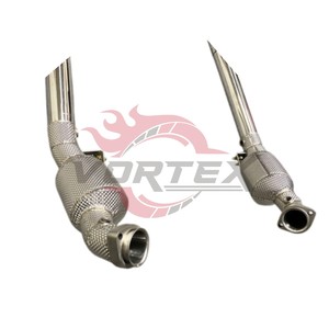 เฮดเดอร์สแตนเลสสตีล Vortex 304 แบบความยาวเท่ากันสำหรับ Mercedes-Benz AMG C63 W204 6.2L V8 ปี 2008–2015 พร้อมแผ่นกันความร้อนแบบ Bolt On - Product Image 3