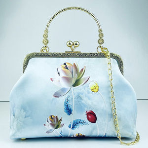 Sac à bandoulière en cuir à clip à <span class=keywords><strong>main</strong></span>, fermeture éclair dorée, nouveau style chinois élégant, sac à bandoulière pour femme, sac pour <span class=keywords><strong>homme</strong></span> - Product Image 5