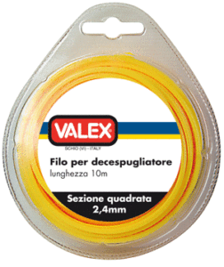 VALEX 2.4mm quadrato decespugliatore filo fonte di alimentazione benzina 1484055 testa di rifinitore in alluminio - Product Image 1
