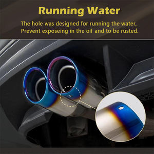 Punta de Escape Azul Quemado para Volkswagen Polo Golf 6 Jetta MK6 1.4T VW Golf 7 MK7 <span class=keywords><strong>Bora</strong></span>, Cubierta de Silenciador de Tubo de Escape para Automóvil - Product Image 6