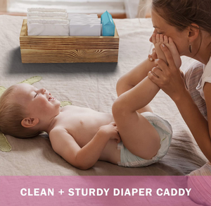 Hộp lưu trữ bằng gỗ mộc mạc không có nắp cho giấy vệ sinh - Product Image 6