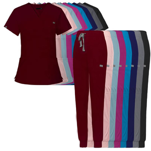 Top Selling Hospital Nursing Scrub New Colors Washable Short Sleeves <strong>Logo</strong> <strong>Custom</strong> Doctor Nurse Set Stretchy <strong>Surgical</strong> Uniforms - Product Image 6