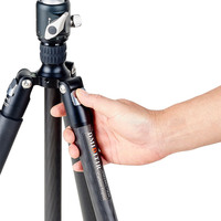 DMIDITIR Trépied professionnel universel léger en fibre de carbone et alliage d'aluminium, longueur extensible 1890 mm, poids 1800 g, pour selfie