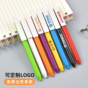Customized Ballpoint <b>Pens</b> Plastic Body Silk Screen Printing Logo Business Office Stationery Push Button Advertising <b>Pens</b> - Product Image 1