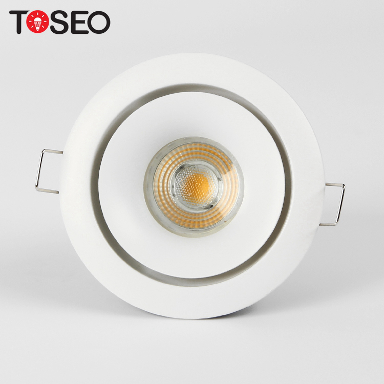Aluminum IP65 White Bathroom Downlights , Trim Cover Changeable LED Downlights