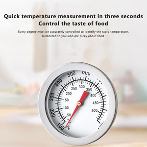 Thermomètre de barbecue en métal 52 mm pour camping, four domestique et poêle à gaz 50 ℃ -500 ℃ - Product Image 2