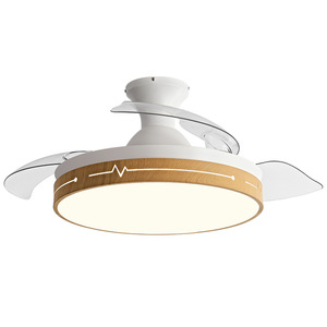 Nordic Minimalist <b>Ceiling</b> <b>Fan</b> Light Invisible <b>Fan</b> Led Bedroom Living Room Lighting 10-15 Sqm - Product Image 2