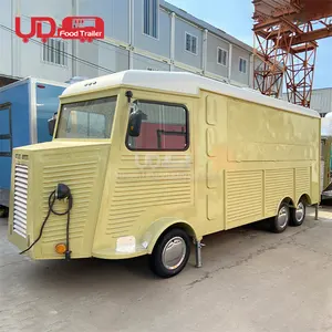 Venda de rua colorida de alimentos ônibus, hambúrguer taco carrinho de comida elétrica, caminhão, sorvetes, café móvel, caminhão