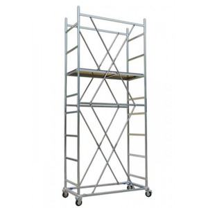 Échafaudage Ringlock en acier galvanisé de qualité supérieure, robuste, hauteur de 377 cm avec embout pour la construction - Product Image 1