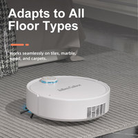 MILI 3 in 1 Robot Vacuum Cleaner Escoba Smart dengan Pembersihan Otomatis, Sanitasi, Filter Air Basah Kering, dan Pel untuk Rumah Tangga dan Hotel