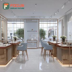 Sistema Minimalista de Exhibición de Joyería Premium, Vitrina de Vidrio para Joyería con Superficie Pulida - Product Image 4