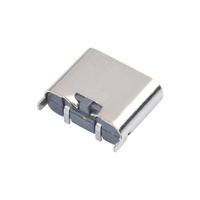 Connecteur femelle USB Type-C 2 broches, 3.0A, 100V AC, longueur 6,5 mm, montage vertical SMD