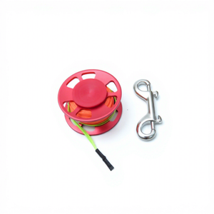 Spot Wholesale 30m Hollow Aluminum Diving Finger Reel Multi Color Salt Water Resistant SMB Dive Spool For Diving - Product Image 3