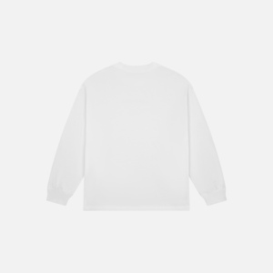 Camiseta clásica de manga larga de algodón peinado premium, esencial para el armario, ideal para un estilo casual urbano o para la vida en la ciudad. - Product Image 2