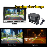 Monitor IPS de 7 pulgadas de alta resolución AHD, 1080P, 2CH, salida de vídeo IP69K, ángulo de visión amplio, cámara de Monitor de 7 pulgadas, sistema de visión trasera de camión
