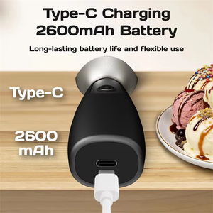 Cuillère à glace électrique chauffante rechargeable en acier inoxydable avec affichage LED de la température, outil de chauffage pour la cuisine domestique - Product Image 5