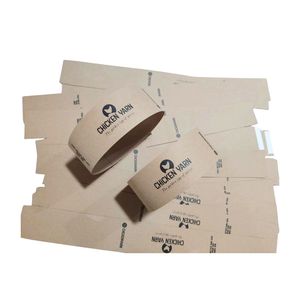 บรรจุภัณฑ์กระดาษคราฟท์สีน้ำตาลพิมพ์ลายตามสั่ง รีไซเคิลจากเส้นใยไหมไก่ บรรจุภัณฑ์แบบปลอกกระดาษ - Product Image 2
