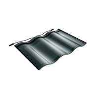 Tuiles photovoltaïques incurvées 32W BIPV à longue durée de vie pour toiture de maison, tuiles solaires à trois arches