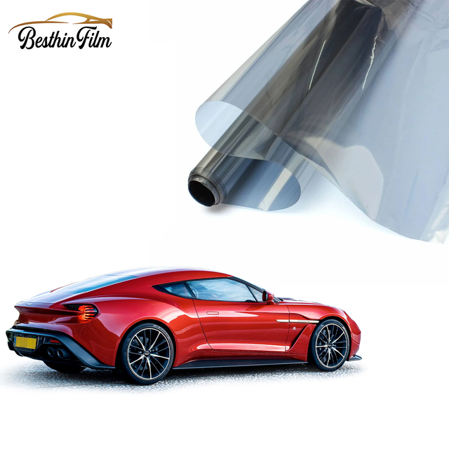 PET Material Nano Ceramics Car Window Tint 2 Ply Chip Dyed Film with Self Healing Color Changing and UV Proof Function