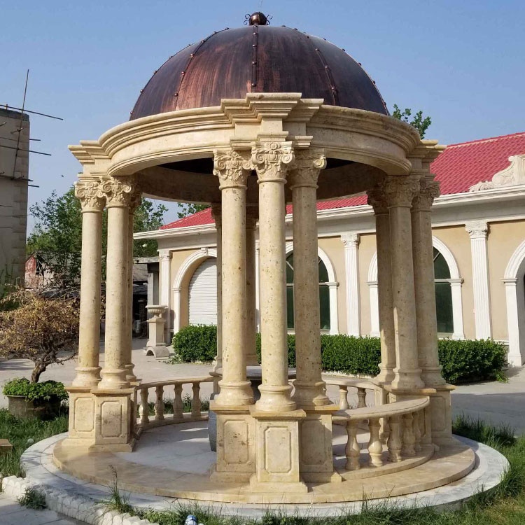 Round Roof Stone Outdoor White Dome Gazebo| Alibaba.com