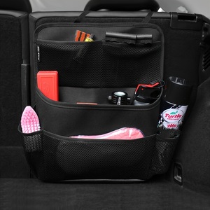 Car Seat Back Organizer Mesh Storage Bag 4-7 Pockets Oxford Cloth <b>Trunk</b> Hanging Travel Storage For General Cars - Product Image 1