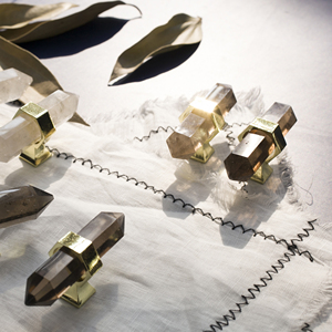 Brass Handle and <strong>Knob</strong> for Drawers C-1576 Hexagonal <strong>Crystal</strong> Wholesale New Product Luxury Natural for <strong>Cabinet</strong> Modern - Product Image 4