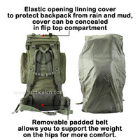 Sac à dos tactique de formation sur le terrain de grande capacité 65L, personnalisé 100L, pour la chasse, le camping, la randonnée, les voyages, la survie en plein air