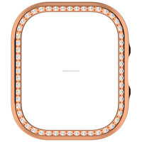 Coque de protection rigide scintillante pour Redmi Watch 6 Lite, avec cadre pare-chocs et diamants