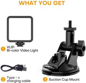 W64 video hội nghị ánh sáng với cốc hút ấm lạnh trắng lấp đầy ánh sáng điện thoại di động máy ảnh máy tính chụp ảnh trực tiếp ánh sáng - Product Image 6